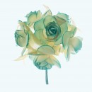 3" Diameter Paper Flower 6X12 | Aqua